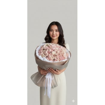 Букет из пионовидных роз N51 Букет из пионовидных роз N51